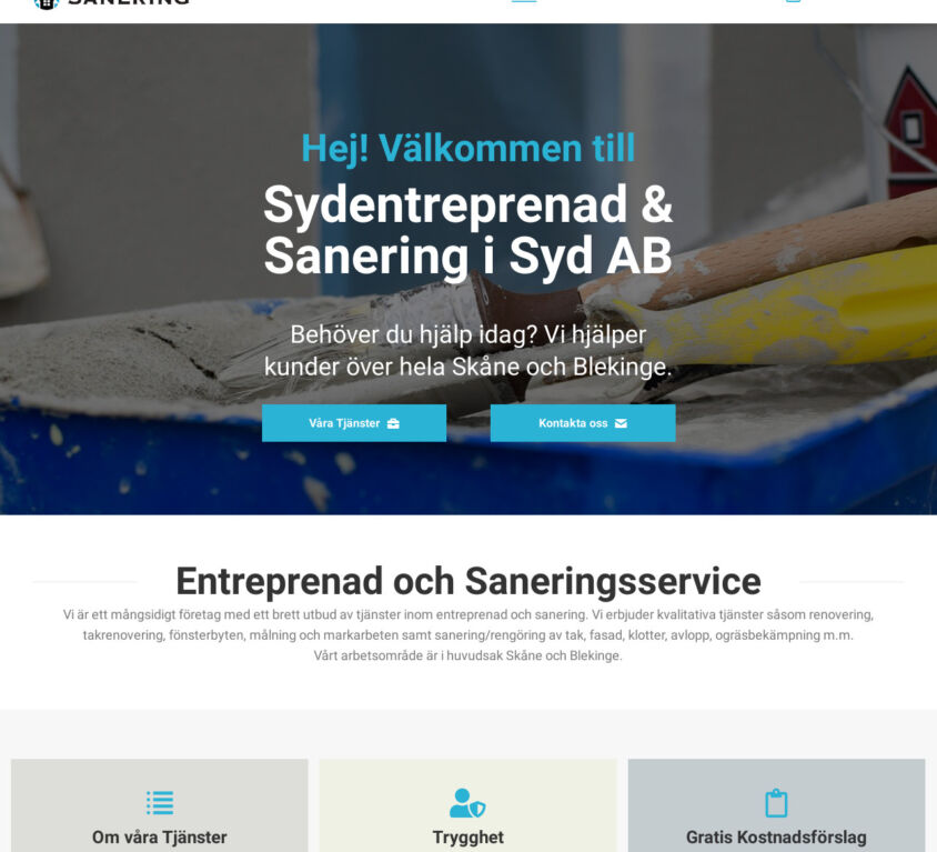 Sydentreprenad & Sanering i Syd AB